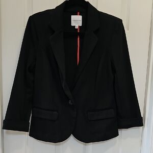 Catherine Malandrino Black Tailored Blazer Professional Suit Jacket